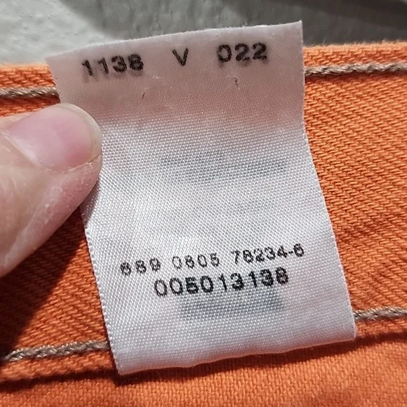 COPY - LEVI'S Vintage Orange 501 Jeans - Picture 8 of 14